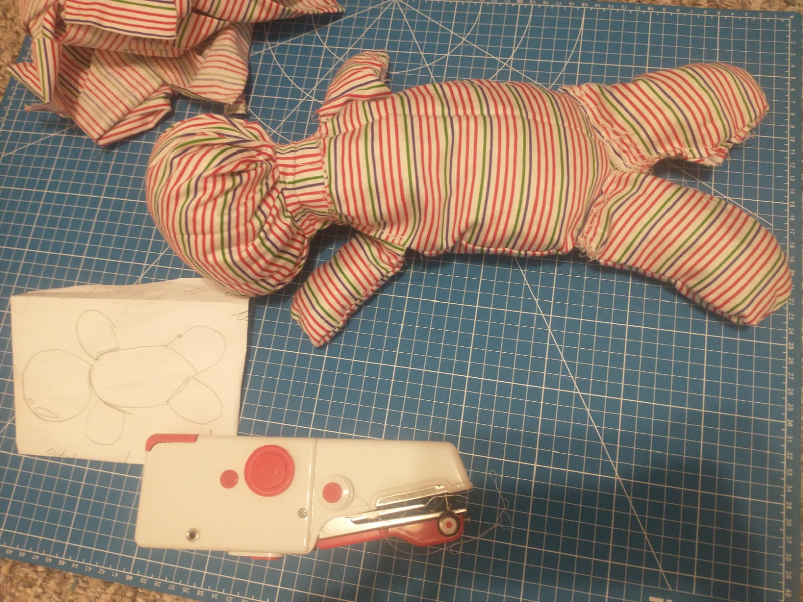 Making a cloth doll